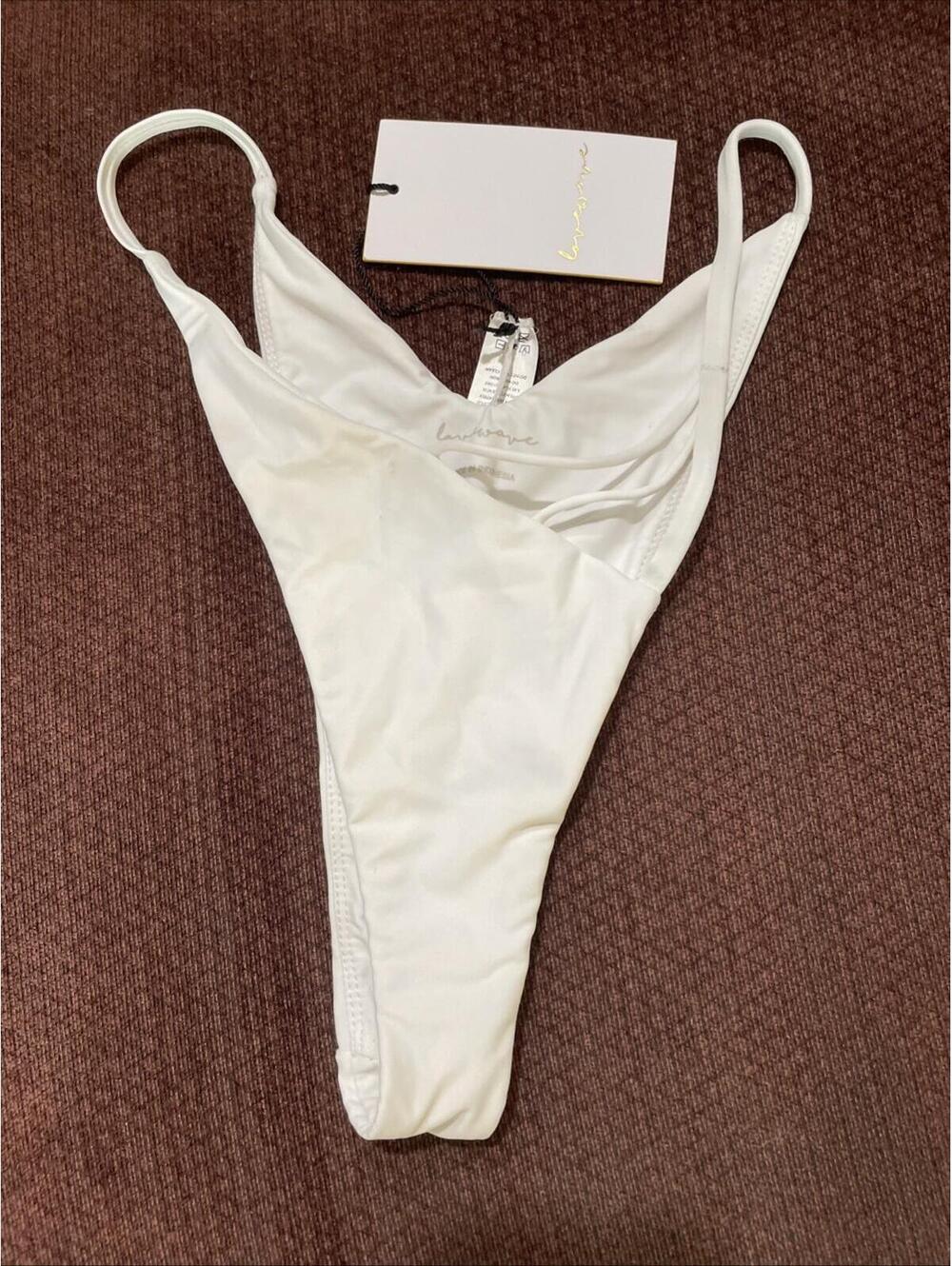 lovewave the Charley Bikini Bottom white size M NWT $78msrp - Picture 5 of 8